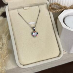 Collier Cœur Arc-en-Ciel