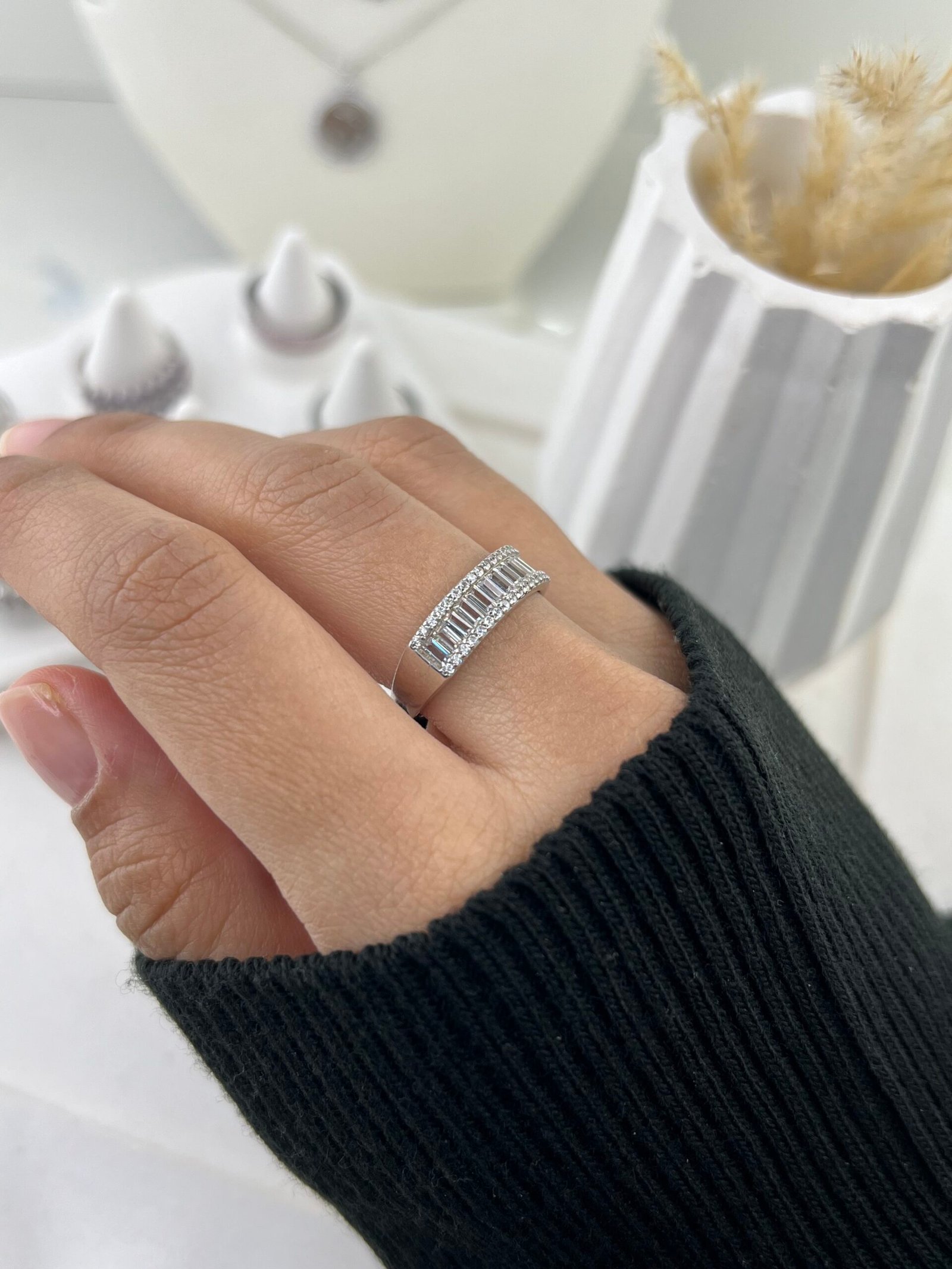 Bague Lilia (Blanc) – Image 3